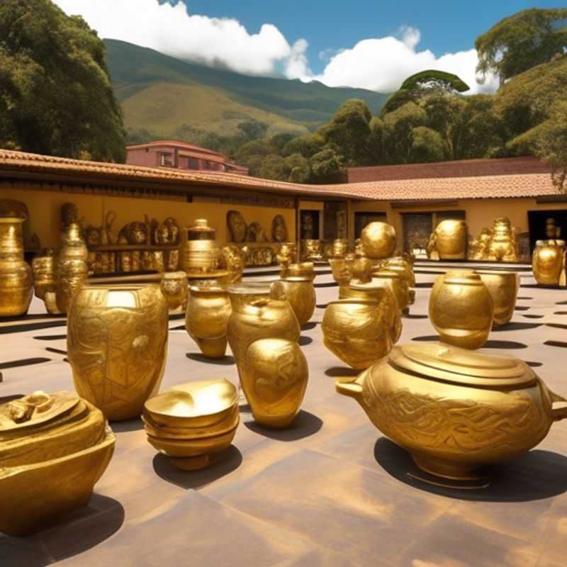 A luxury business traveler exploring the vibrant streets of Bogotá, Colombia, surrounded by colorful colonial architecture and captivating street art during a 5-day winter getaway.