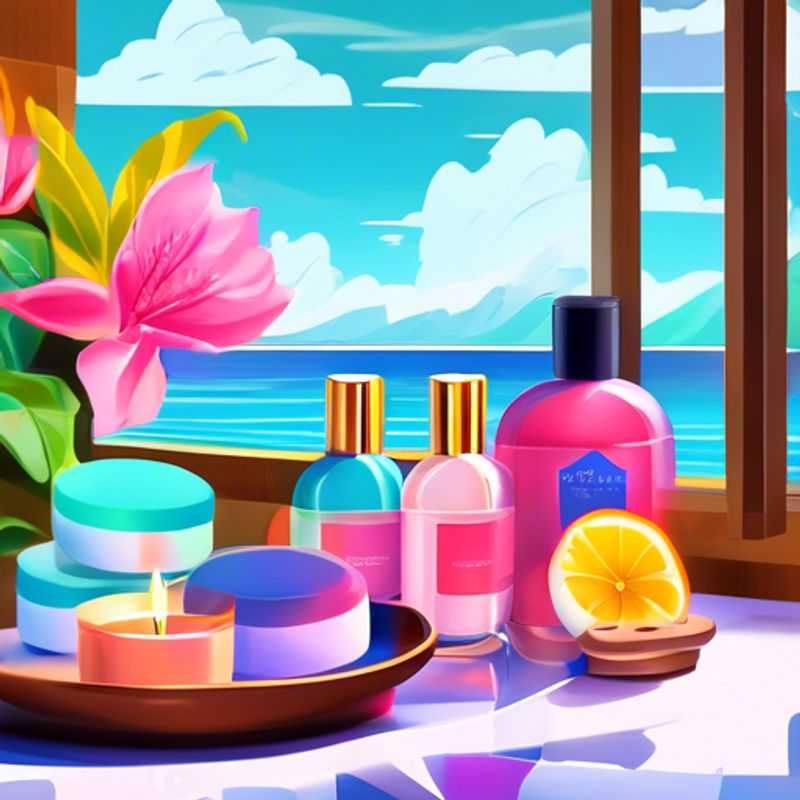 A luxurious spread of spa essentials, including essential oils, bath salts, and plush robes, ready to pamper guests at a high-end resort.