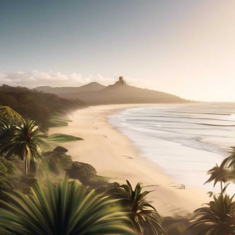 Three couples soaking up the sun and vibrant coastal scenery of Byron Bay, Australia, during their luxurious three-week spring getaway, capturing the essence of adventure and relaxation.