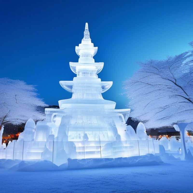 Two couples, members of The Luxury Group Traveler, reveling in the serene beauty of a snow-covered landscape in Hokkaido, Japan, during their 5-day coolcation.