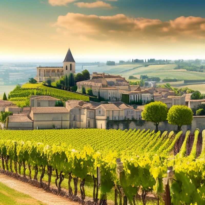 Two couples savoring exquisite Bordeaux wines against the backdrop of the charming winter landscape, capturing the essence of luxury and adventure during their week-long getaway in Bordeaux, France.