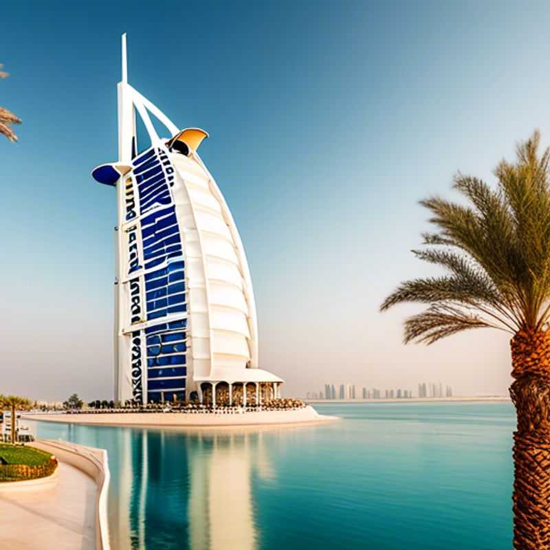 A solo luxury traveler stands in awe before the towering, futuristic skyline of Dubai, United Arab Emirates, captivated by the city's opulent grandeur during their 4-day spring adventure.