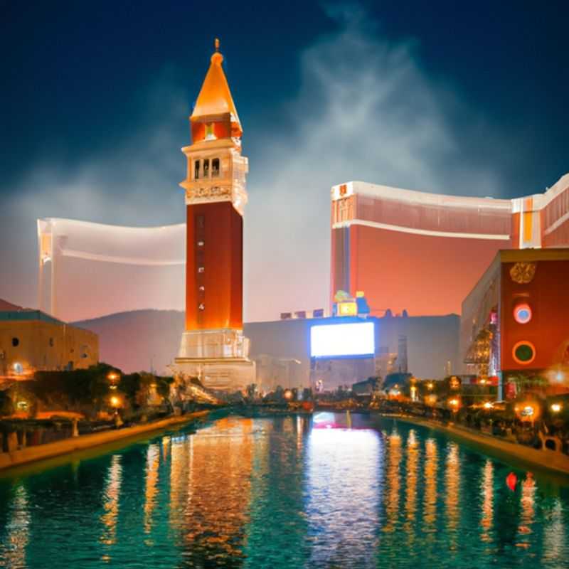 A family with children marveling at the vibrant spectacle of the Senado Square, a kaleidoscope of colors and cultures in the heart of Macao, Macau, during their 5-day spring adventure.