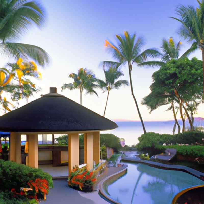 Two couples bask in the golden glow of Maui's sunset, silhouetted against the majestic silhouette of the dormant Haleakal- volcano, during their idyllic weeklong summer sojourn on the breathtaking Hawaiian island.