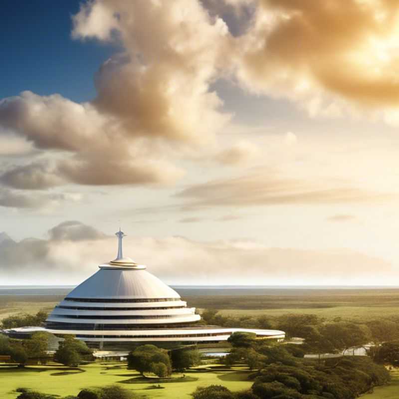A serene view of Brasília, Brazil, showcasing the modernist architecture and lush green spaces, as The Luxury Wellness Traveler couple embarks on their rejuvenating 4-day winter getaway.