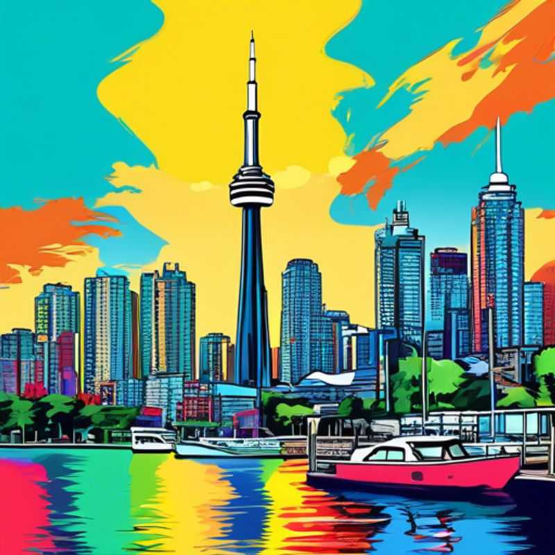 Three couples exploring the vibrant streets of Toronto, Canada, surrounded by lush greenery and summer sunshine during their 5-day luxury getaway.