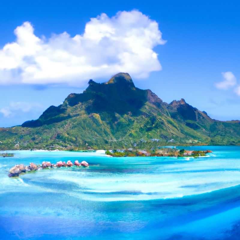 Découvrez les couleurs automnales de la plage de Matira à Bora Bora, en Polynésie française
